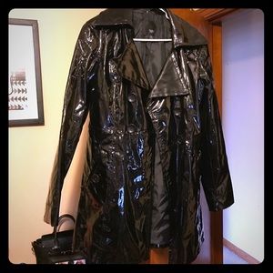 Black Dress Rain Coat